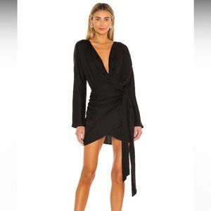 L'Academie The Lorriana Mini Dress in Black